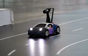 Team Ostfalias Cup vehicle featuring lightweight 3D-printed construction